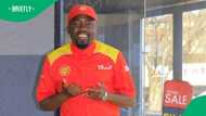 Petrol attendant's client matches his energy with amapiano dance routine, SA delighted by video