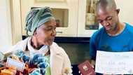 "Blessings upon you king": Young man spoils mom with bouquet of money after becoming a qualified engineer