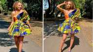 Itu Khune's wife Sphelele Makhunga wows the internet with gorgeous dress, peeps stan the style: "Uyababa"