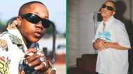 Young Stunna poses with alleged girlfriend, Mzansi confused by singer's sexuality: "Dual sim phone"