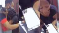 Romantic man buys his girlfriend iPhone 12 Pro Max as Val's Day gift