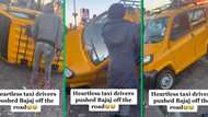 Bajaj pushed off road by taxi drivers, bystanders help get car back on its wheels, video leaves SA divided