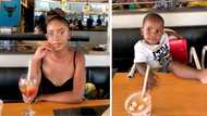 Mom goes dining with son, shares adorable photos that left Mzansi smitten