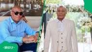 Rapulana Seiphemo's photo with son sparks reactions: "His son is such a cutie"
