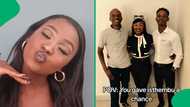 "I want one too": Woman serves isthembu goals with 2 boyfriends, SA ladies show respect