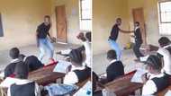 Teacher shows off amapiano dance moves in classroom, video is a whole mood
