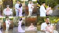 Man beautifully recreates late wife’s pregnancy photos with their 1-year-old daughter, images light up the net