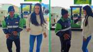 Beautiful Worcester babe dances with BP petrol attendant in happy TikTok video