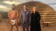 Nomzamo Mbatha: Zulu King gives Shaka Zulu production the thumbs up after visiting set of 'Shaka Ilembe'