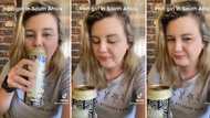 Irish girl in SA drinks Castle Milk Stout for the first time, video of reaction leaves Mzansi in stitches