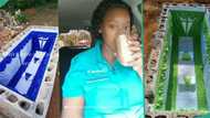 "Review from the dead?"Lady advertises her grave interior decoration business online, shares videos