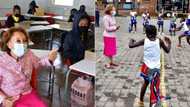 South Africa's 1st Lady Dr Tshepo Motsepe visits Kasi school to donate shoes