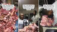 Mzansi father of 15 children, buys whole pig to feed family, people react: “At least he’s present”