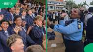 School security guard spirited war cry energizes Northwood students in an epic derby victory
