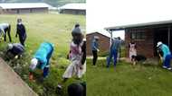 Young teachers unite to clean school ahead of reopening next week
