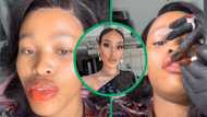 Sarah Langa influences Johannesburg woman to get lips tattooed in TikTok video, SA in awe of beauty treatment