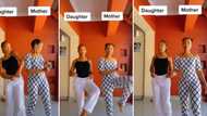 Stunning mother and daughter do impressive amapiano dance challenge, Mzansi wowed by their beauty