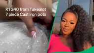 "A gift from me to me": Woman flexes Takealot's R1240 7-piece cast iron cookware set