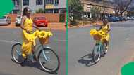 "Live your Paris dream": Woman travels on bicycle from Johannesburg to Pretoria