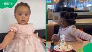 Baby's unimpressed face sparks laughter and calls for new Spur birthday vibes in TikTok video