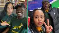 'Skeem Saam' actor Hungani and Stephanie Ndlovu live it up in Paris during RWC