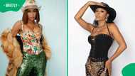 DJ Zinhle’s tight black outfit sparks heated debate among Mzansi