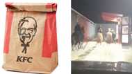 Video of men riding horses at a KFC drive-thru leaves SA laughing out loud: "Beauty of being a Mosotho"