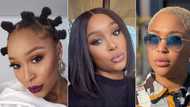 Minnie Dlamini haircut: Look back at TV personality's top 5 hairstyles, including natural hair looks and colorful choices