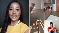 Stunning babe flexes with new crib online, netizens wowed by pic of fab 2nd home