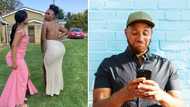 Curvy niece and aunt pose for photos in stunning backless dresses, leave SA men charmed and confused