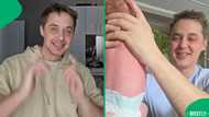 A father went viral after he sang the TikTok song amagwinya aphelile as a lullaby for his baby