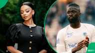 Mihlali Ndamase allegedly dating Dubai-based Nigerian footballer Toluwalase Arokodare
