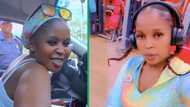 TikTok video captures lady serenading cop on Valentine's Day, Mzansi loves it: "Cute"