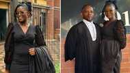 Beautiful young woman celebrates becoming high court attorney, receives praises