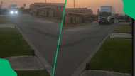Woman hyped as truck driver sister drives by to greet her in township in TikTok video