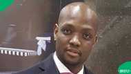 Thami Ndlala is spotted in the USA with 'Beauty in Black' actress: "Is that how he speaks?"