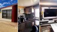 Woman shows off humble shack that looks like palace on inside, Mzansi wowed