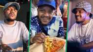 Kabza De Small enjoys Australian pizza, hilarious moment captured on video