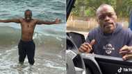 Bonga Sithole posing at the beach goes viral on Twitter, sweet pic leaves Mzansi peeps in their feels