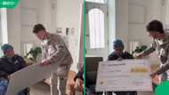 "Incredible story": Chad Nathan hands homeless Sidney Miller R500K cheque weeks after storm video