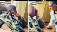 Young man who returns home the following morning after partying hard, gets into trouble with his angry gogo