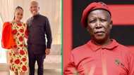 Julius Malema and Mantwa Malema stun at Durban July, EEF leader's wife's beauty steals the show