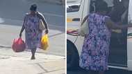 Mzansi reacts to TikTok video of single mother taking groceries to daughter at res