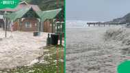 "It is normal": SA stunned by Victoria Bay Beach turning foamy as storms batter the Garden Route