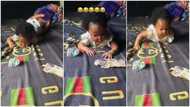 "She prefers money cos country hard": Baby abandons her toy, crawls towards R200 note in video