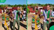 "This is beautiful": White groom melts Mzansi heart with dance moves at Limpopo traditional wedding