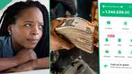 "I can feed you for 3 months": Lady showsR32k in her bank accounts, challenges man online