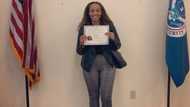 Young lady celebrates US citizenship with photo of her ecstatic achievement