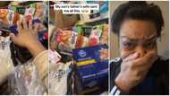 Pregnant woman weeps after seeing package her ex's wife sent her, shares video: "Another day to cry