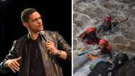 Trevor Noah and friends' white water river rafting ends in tears, Mzansi reacts to the hilarious pictures